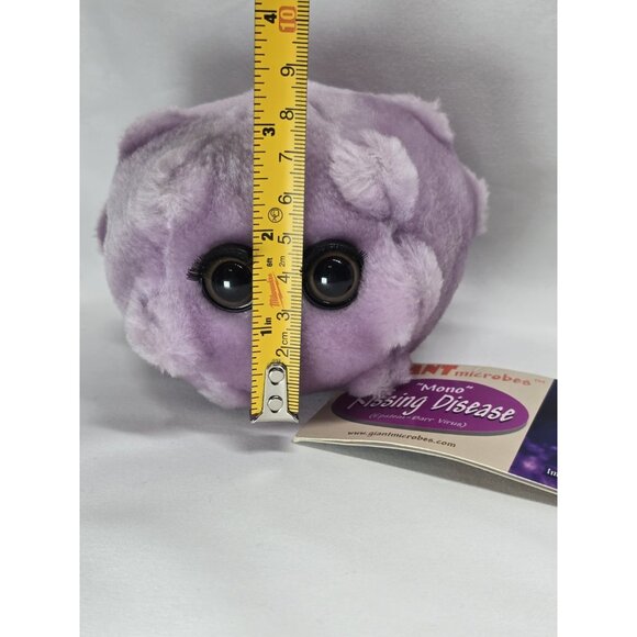 Giant Microbes Kissing Disease Mono Plush Stuffed Animal Toy Purple Vintage - Picture 9 of 13